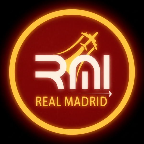 RMI Real Madrid Logo - Gold Airplane Only